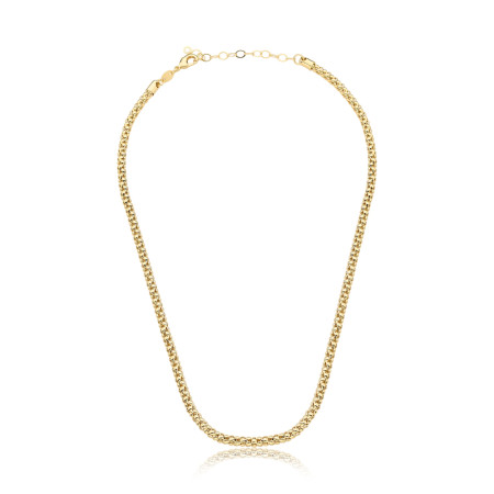 Gargantilha Spiga 4mm Folheada a Ouro 18k