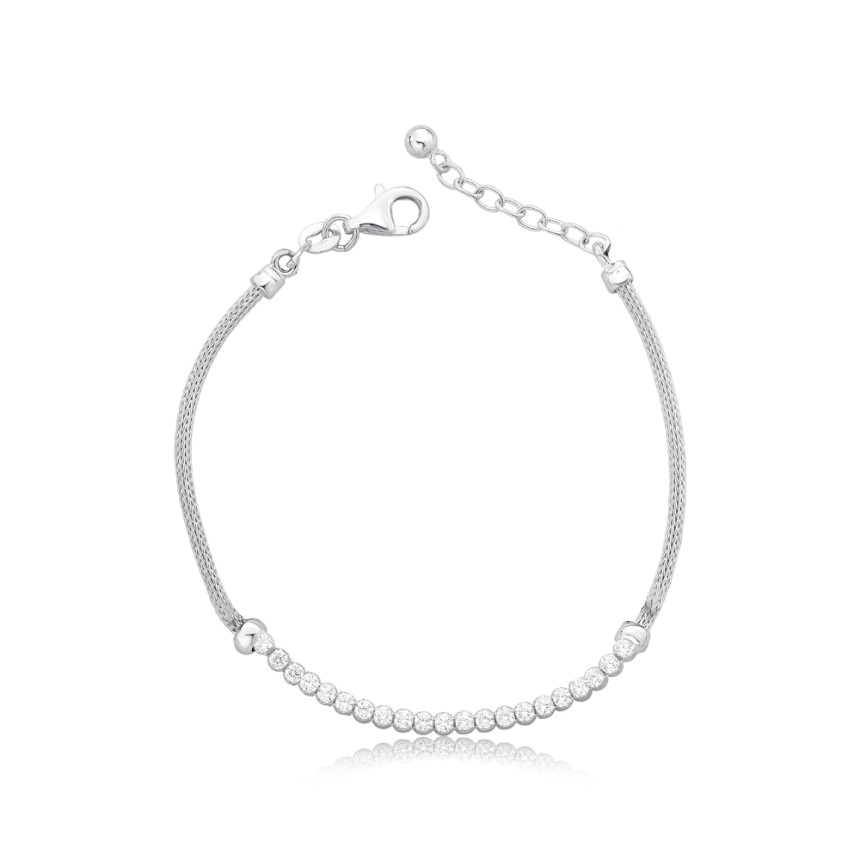 Pulseira Prata Palmerinha c/ Riviera Central