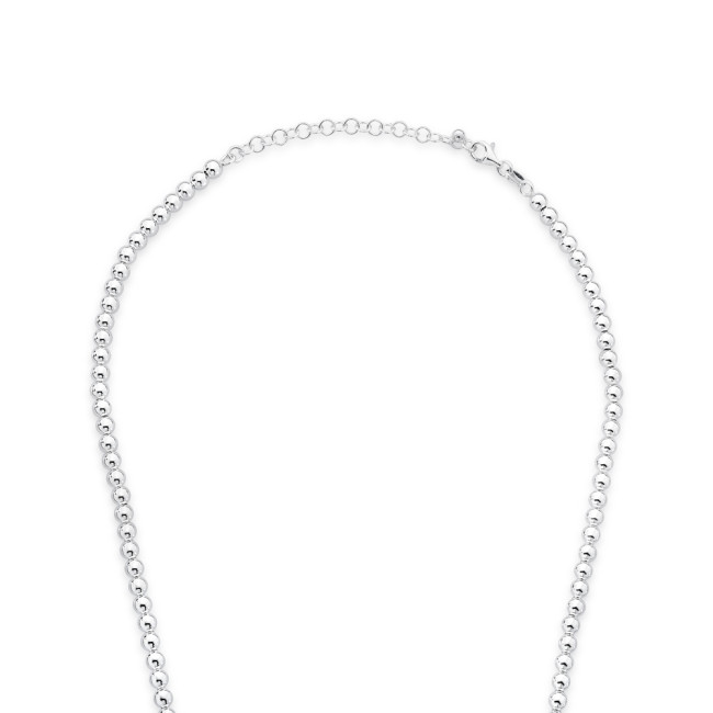 Choker Prata Esferas 4mm (38cm)