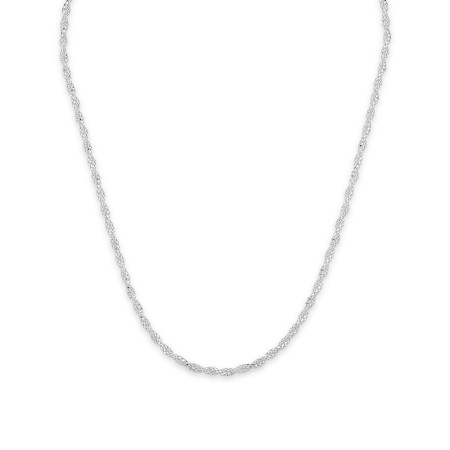 Choker Prata Pipoquinha/Venziana Entrelaçadas