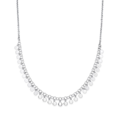 Choker Prata c/ Rodio Portuguesinha Mini medalhinhas Trabalhadas