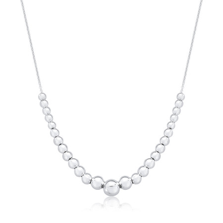 Gargantilha Prata Cartierzinha c/ Esferas