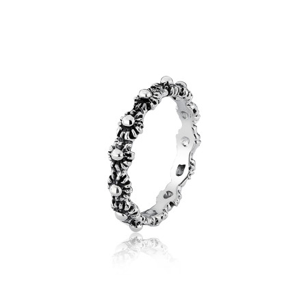 Anel Prata Skinny Pecum Envelhecido