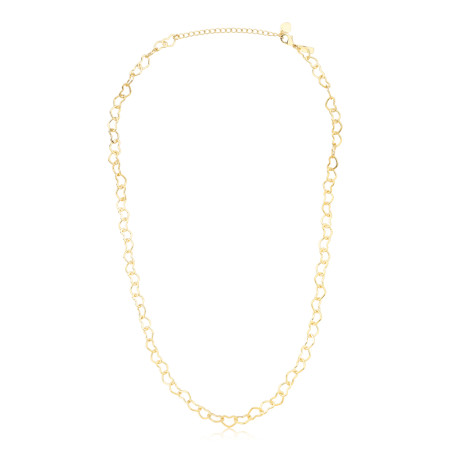 Choker Elos Corações Folheado a Ouro 18k