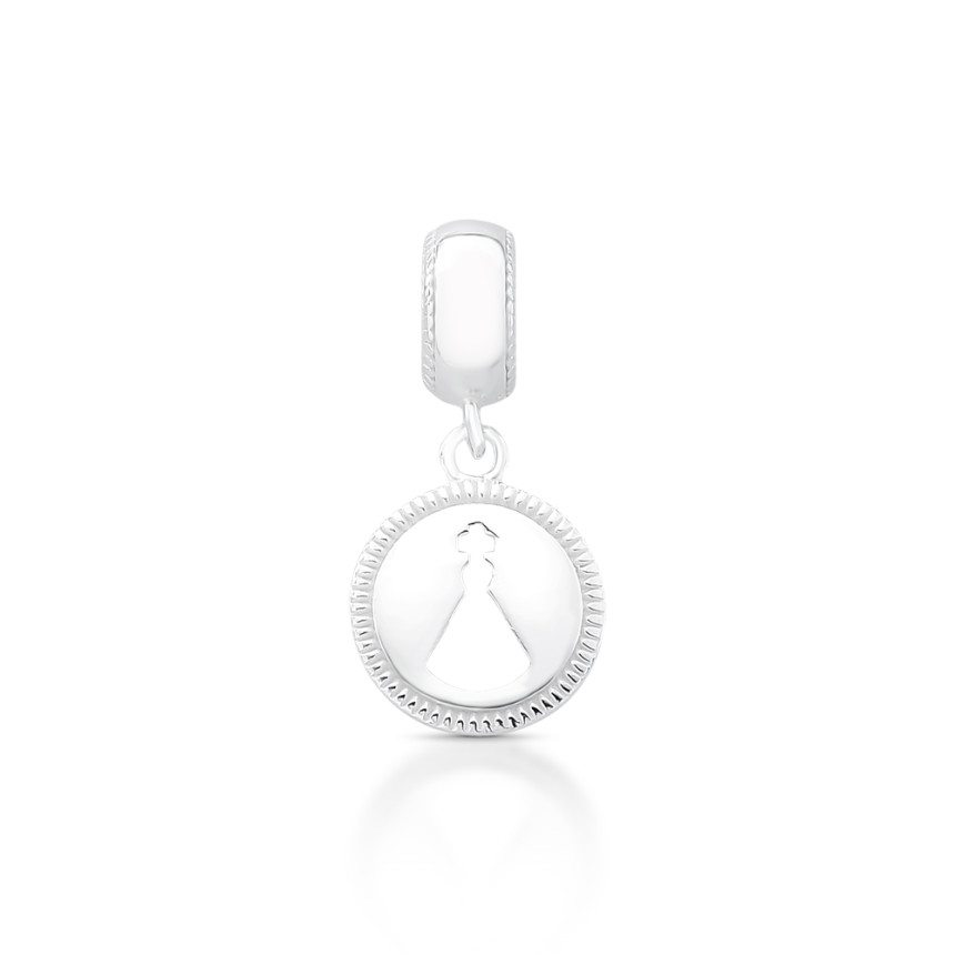 Berloque Prata You Argola Medalha Nossa Senhora Aparecida Vazada