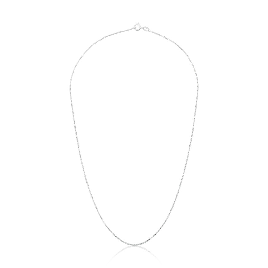 Corrente de Prata Veneziana 50cm