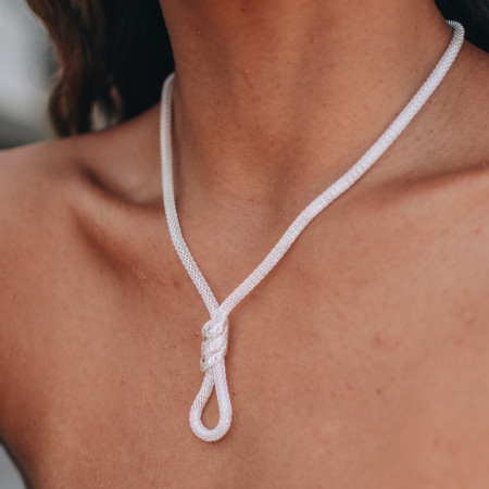 Gargantilha Prata Leve Malha Snake Aramado c/ Elos Lisos e Cravejado