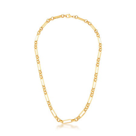 Corrente Cartier c/ Portuguesa Folheada a Ouro 18k