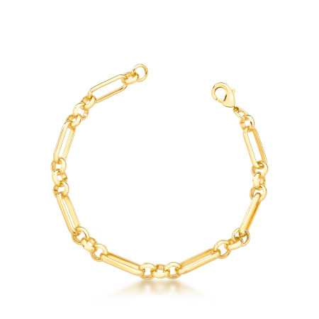 Pulseira Cartier c/ Portuguesa Folheado a Ouro 18k