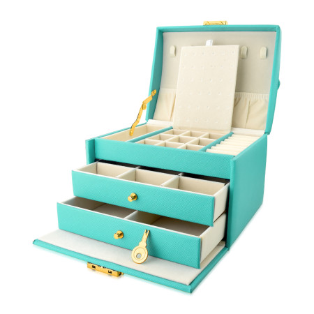 Porta-Joias Lumaê Maleta Azul
