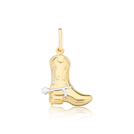 Pingente Bota "Cowboy" Folheado a Ouro 18k