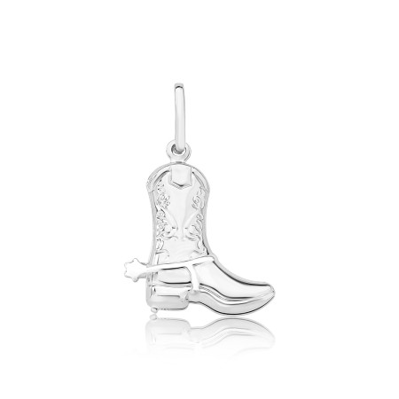 Pingente Prata Bota "COWBOY"