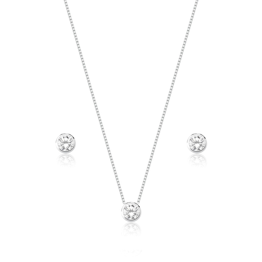 Conjunto Prata Ponto Luz Embutido 6mm