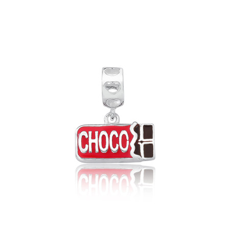 Berloque Prata You Argola Barra de Chocolate