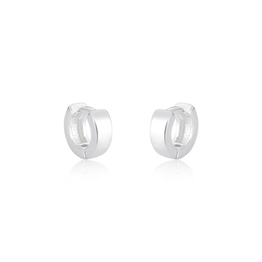 Argola Prata Click Lisa 9mm