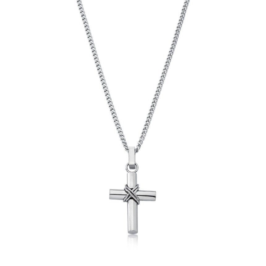 Corrente Aço Rosso Grumet Crucifixo 2,3x1,8cm