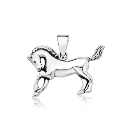 Pingente Prata Cavalo Envelhecido