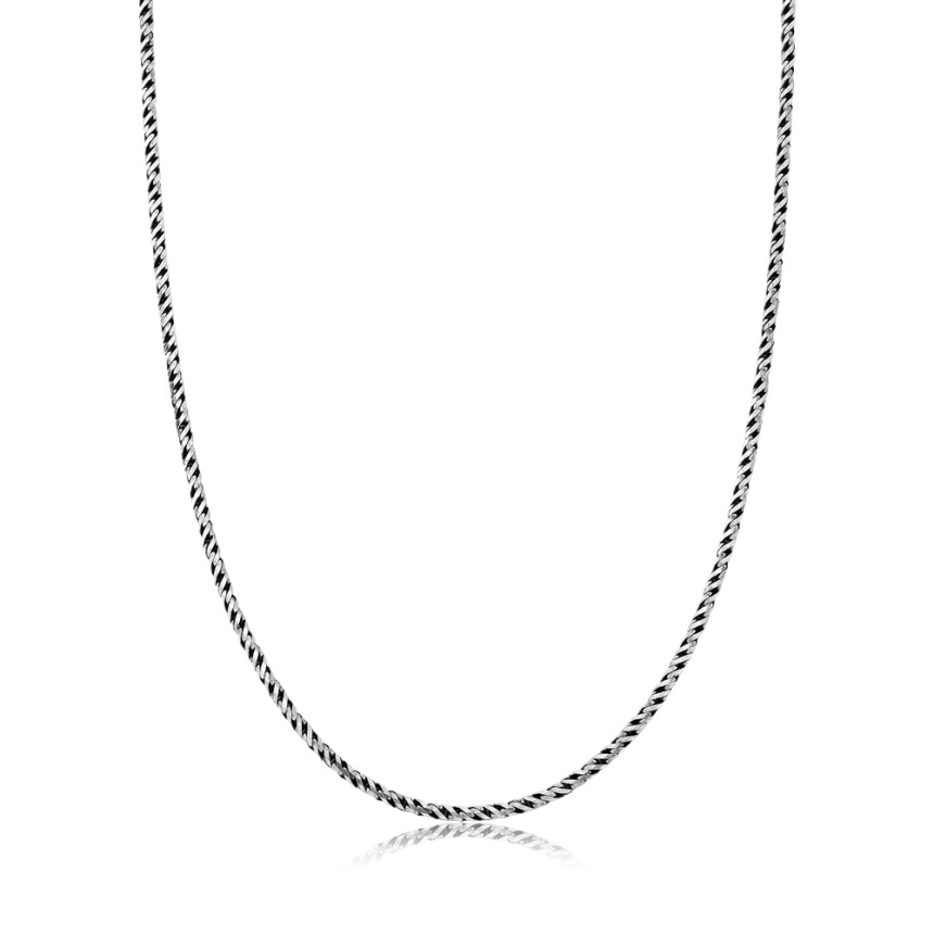 Corrente Prata Cordão de Bali 60cm (2mm)