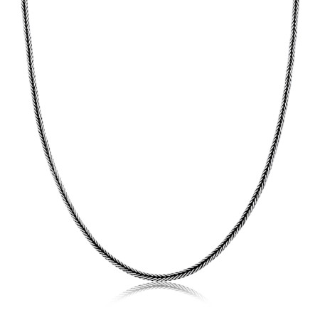 Corrente Prata Bali Palmerinha 40cm (1,5mm)