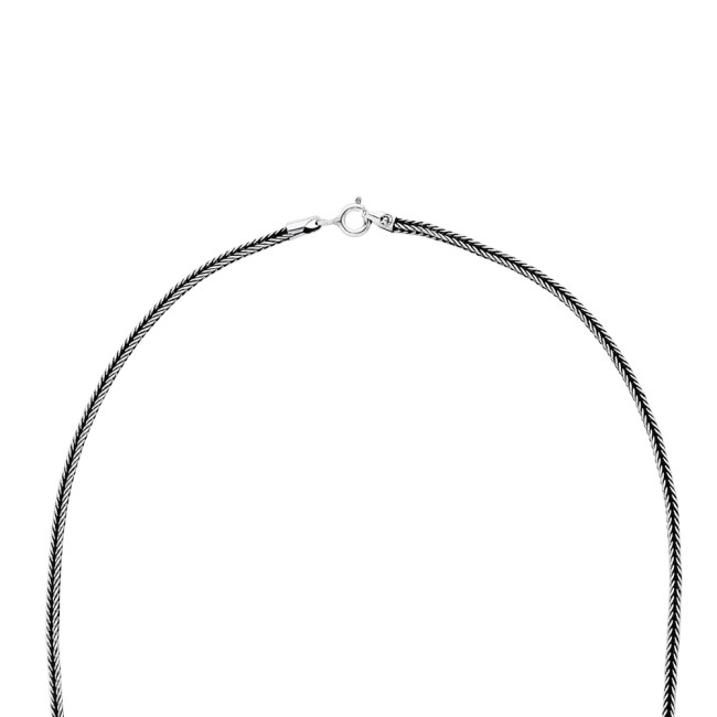 Corrente Prata Bali Palmerinha 40cm (1,5mm)