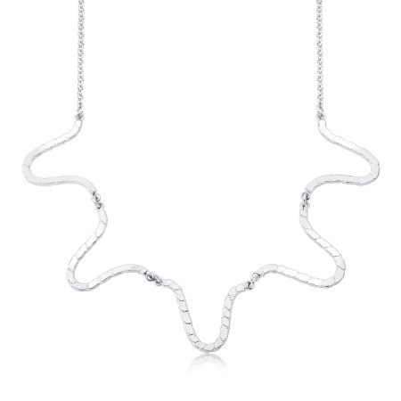 Gargantilha Prata Leve "Ondas" Artilucadas