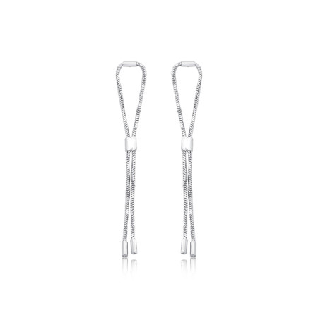 Brinco Prata Leve Tubinhos e Veneziana