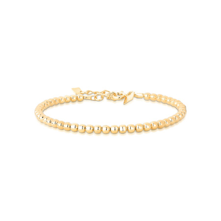 Bracelete Esferas Lisas Folheado a Ouro 18k