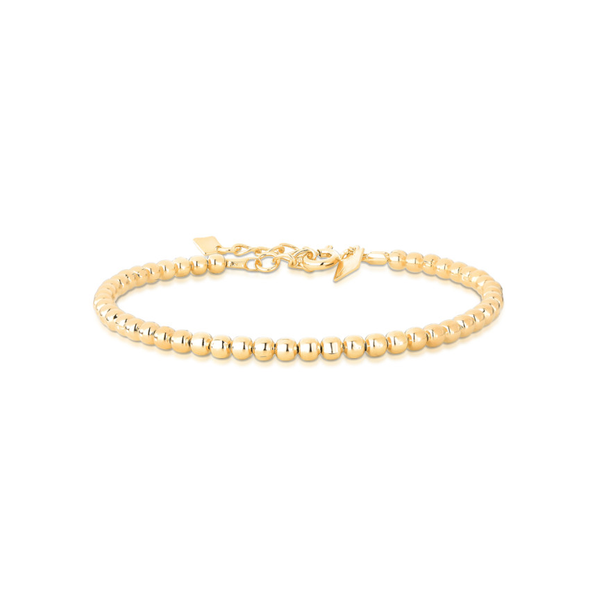 Bracelete Esferas Lisas Folheado a Ouro 18k