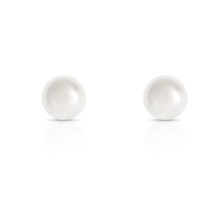 Brinco Fixo Pérola 12mm Folheado a Ouro 18K