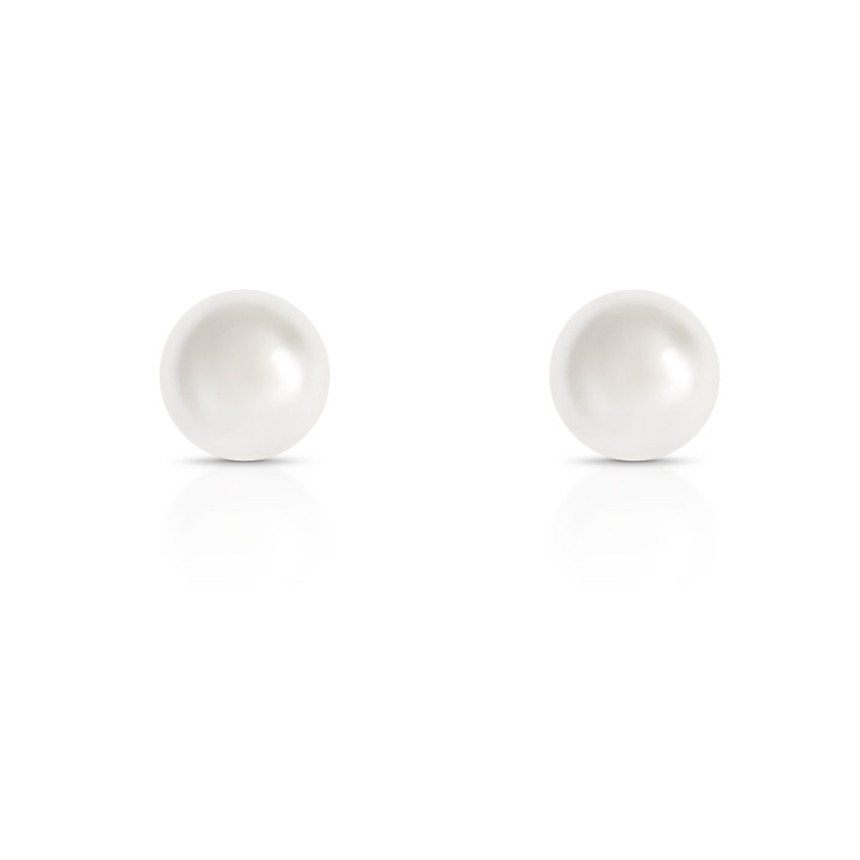 Brinco Fixo Pérola 12mm Folheado a Ouro 18K