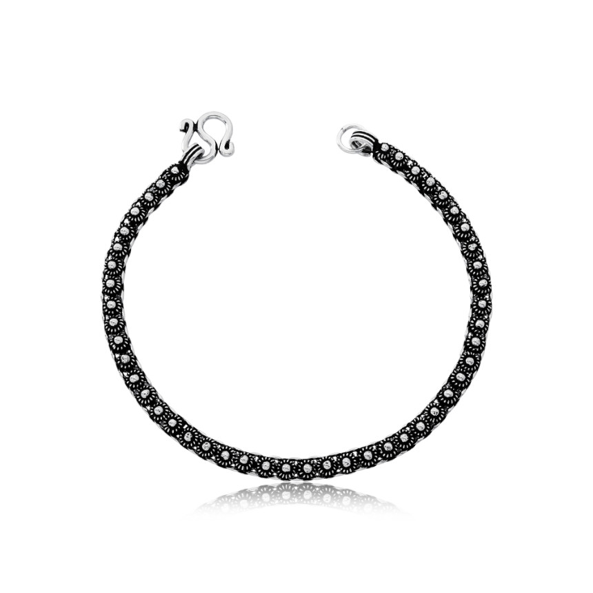 Pulseira Prata Pecum Uma Fileira 18cm (3,5mm)