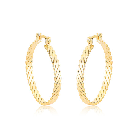 Argola Grumet Fita Slim Folheado a Ouro 18k