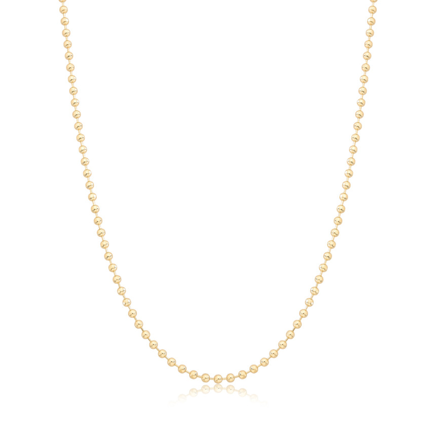 Gargantilha Chaveirinho 40cm Folheada a Ouro 18k