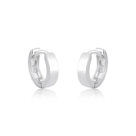 Argola Prata Click Lisa 12mm