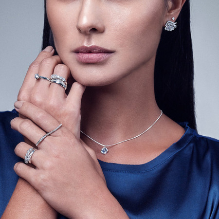 Corrente Prata Ponto Luz 8mm