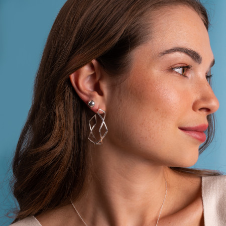 Brinco de Prata Fixo Bola 10mm