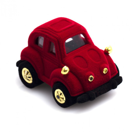 Estojo Veludo Fusca Vermelho