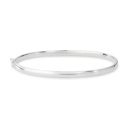 Bracelete de Prata Largo com Fecho