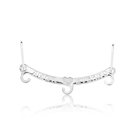 Pingente em Prata Canga Amor Eterno 