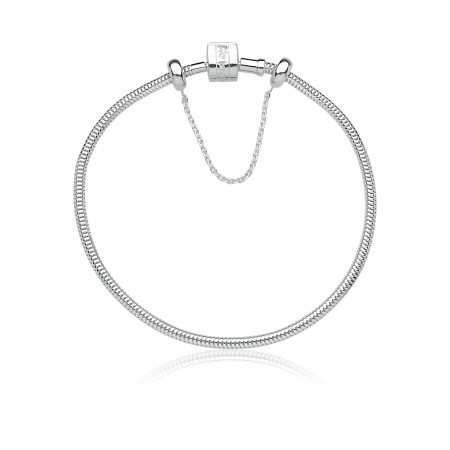 Pulseira de Prata You Lumaê C/ Trava 20cm