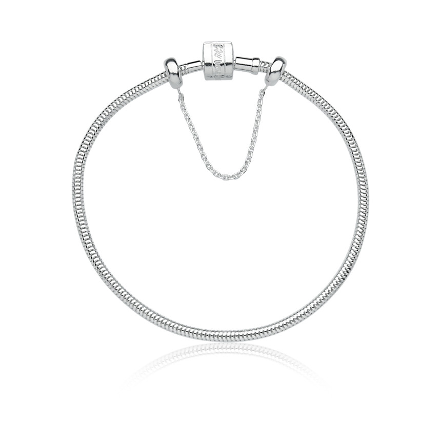 Pulseira de Prata You Lumaê C/ Trava 18cm