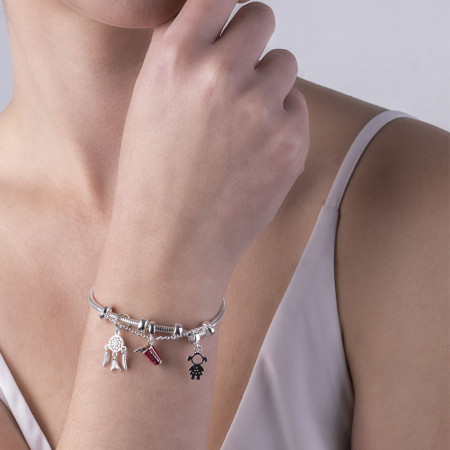 Pulseira de Prata You Lumaê C/ Trava 18cm