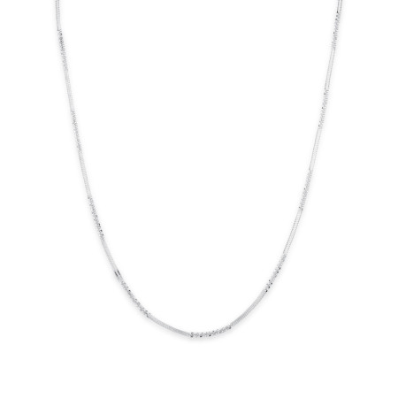 Corrente Prata Daisy Torcida 45cm