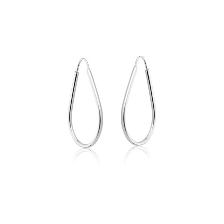 Argola de Prata Gota Fio Redondo "P"