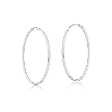 Argola Prata Fio Redondo 38mm