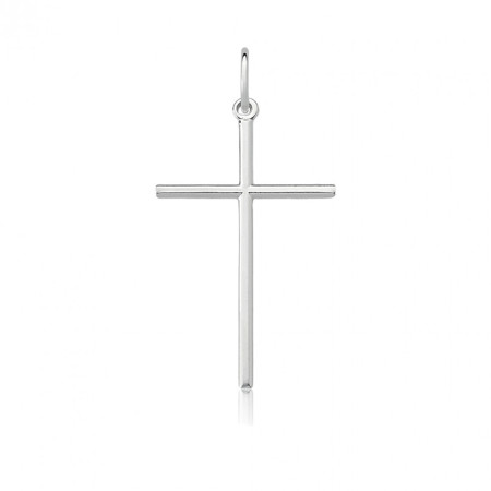 Pingente Prata Cruz Palito "G"