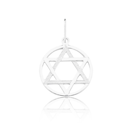 Pingente de Prata Selo de Salomão "P"