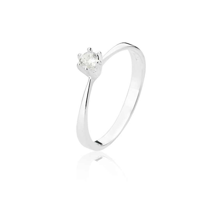 Anel de Prata Solitário 3,5mm