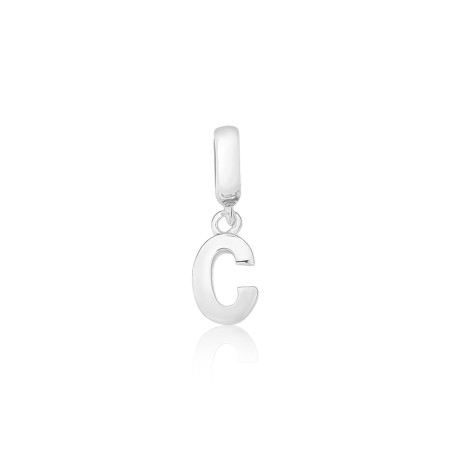 Berloque de Prata You Argola Letra C