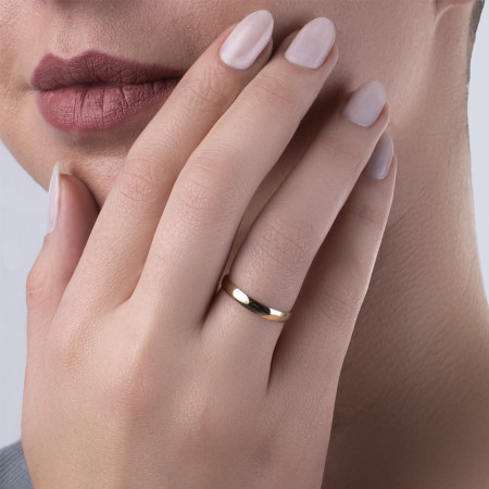 Aliança de Casamento Ouro 10k Lisa / 3mm (Valor da unidade)
